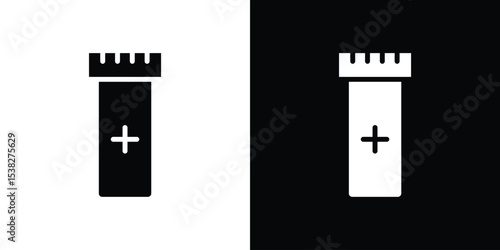 Prescription bottle icon vector design template elegant style