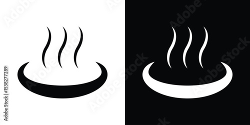 Onsen icon vector design template elegant style