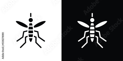 Mosquito icon vector design template elegant style