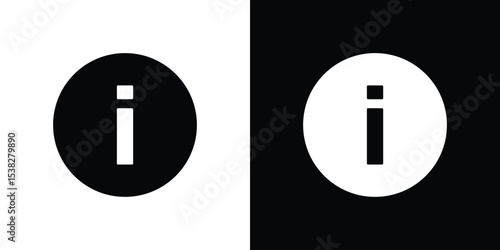 Info icon vector design template elegant style
