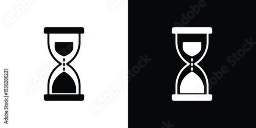 Hourglass icon vector design template elegant style