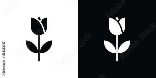 Flower tulip icon