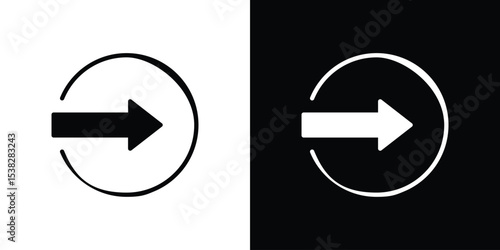Enter icon vector design template elegant style