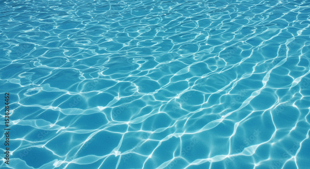 Beautiful Abstract Background of Rippled Turquoise Water Surface in a Swimming Pool Beautiful Abstract Background of Rippled Turquoise Water Surface in a Swimming Pool