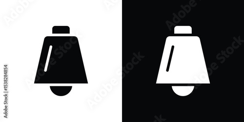 Cowbell icon vector design template elegant style