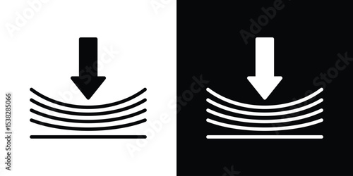 Compress icon vector design template elegant style