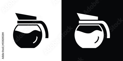 Coffee pot icon for social media, app, and web design. Vector illustration.