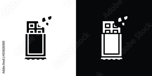 Chocolate icon for social media, app, and web design. Vector illustration.