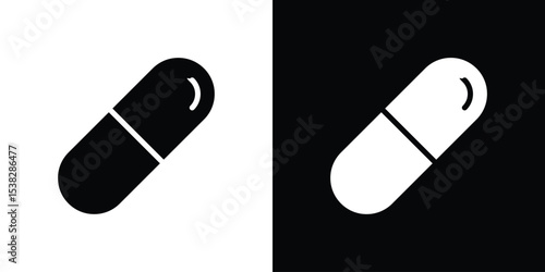 Capsules icon vector design template elegant style
