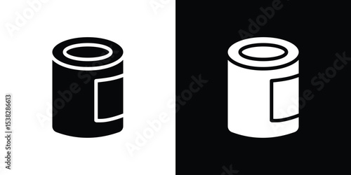 Can food icon vector design template elegant style