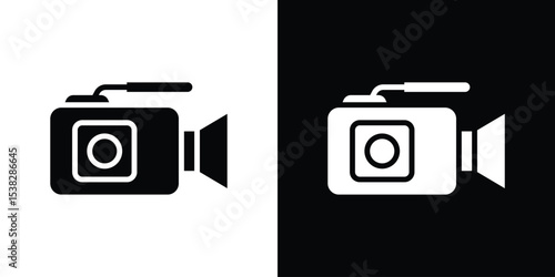 Camcorder icon vector design template elegant style