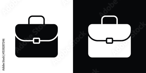 Briefcase icon vector design template elegant style