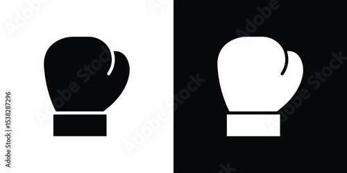 Boxing glove icon vector design template elegant style