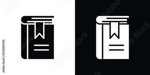 Book bookmark icon vector design template elegant style