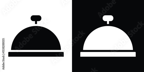 Bell concierge icon vector design template elegant style