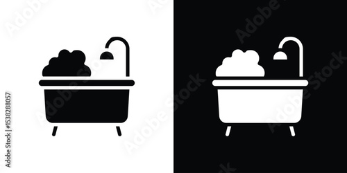 Bath icon vector design template elegant style