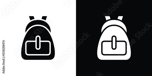 Backpack icon vector design template elegant style