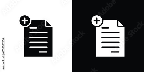 Add document icon vector design template elegant style