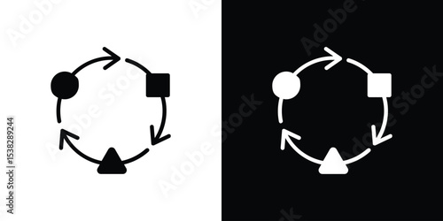 Adaptation icon for social media, app, and web design. Vector illustration.