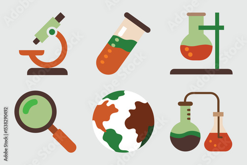 Back to school science experiment illustration