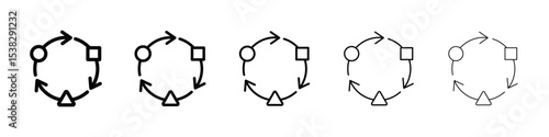 Adaptation icon for social media, app, and web design. Vector illustration.