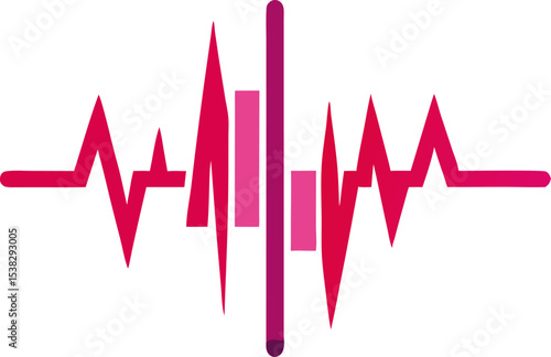 Symmetrical soundwave with digital elements