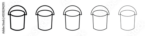 Bucket icon for social media, app, and web design. Vector illustration.