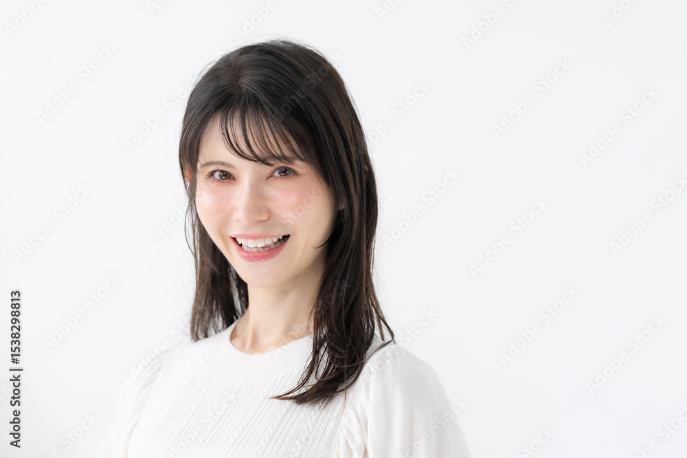 笑顔の女性 笑顔の女性