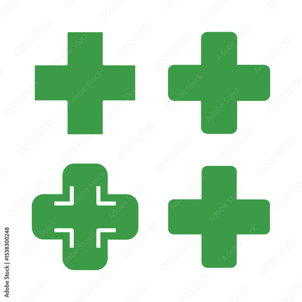 Fototapeta premium green cross
