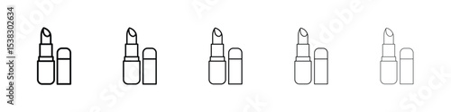 Lipstick icon for social media, app, and web design. Vector illustration.