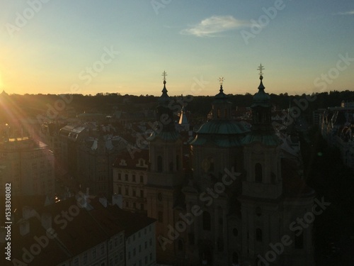 Photography view of prague in sunny day