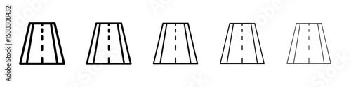Road icon for social media, app, and web design. Vector illustration.