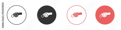 Whistle icon simple flat graphic illustration.