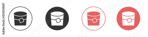 Whiskey Glass icon simple flat graphic illustration.