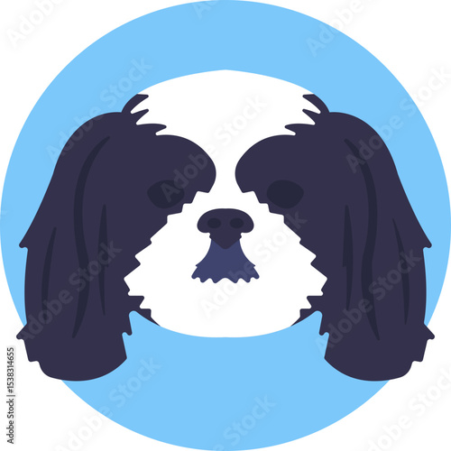 Japanese Chin: a delicate lap dog prized for its charming personality and silky fur.