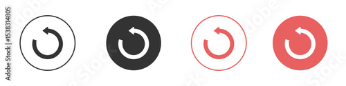 Undo icon simple flat graphic illustration.