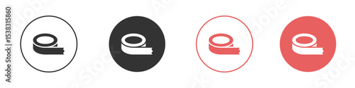 Tape icon simple flat graphic illustration.