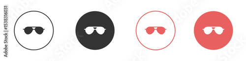 Sunglasses icon simple flat graphic illustration.