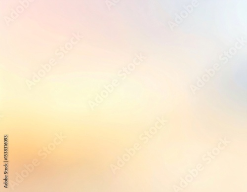Abstract colorful background with blurred bokeh, bright sun rays illuminating a vibrant sky with wisps of orange, yellow, and blue clouds, capturing the essence of a summer sunrise