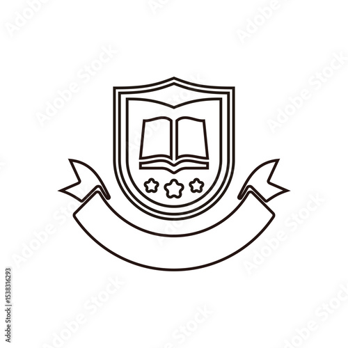 Coat of Arms or School University Badge logo	