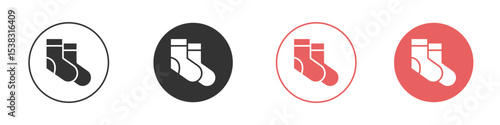 Socks icon simple flat graphic illustration.