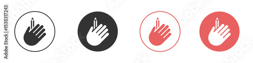 Self expression icon simple flat graphic illustration.