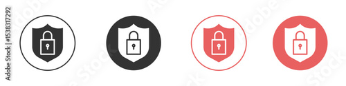 Security icon simple flat graphic illustration.