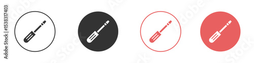 Screwdriver icon simple flat graphic illustration.