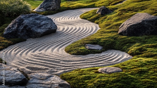 Wallpaper Mural Zen garden pathway Torontodigital.ca