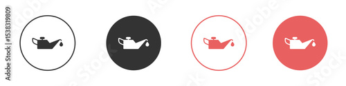 Oil can icon simple flat graphic illustration.