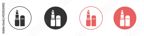 Lipstick icon for social media, app, and web design. Vector illustration.