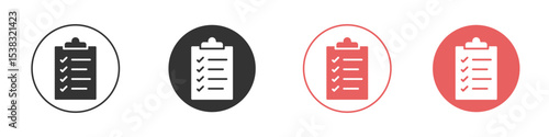 List check icon simple flat graphic illustration.