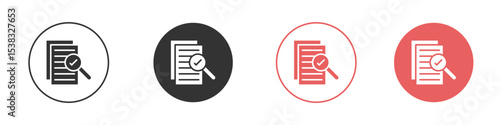 Compliance document icon simple flat graphic illustration.