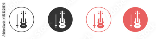 Cello icon simple flat graphic illustration.